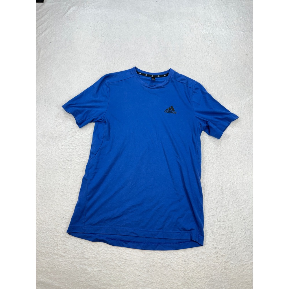 Adidas Primegreen Mens Medium Royal Blue Short Sleeve Athletic Training T-Shirt